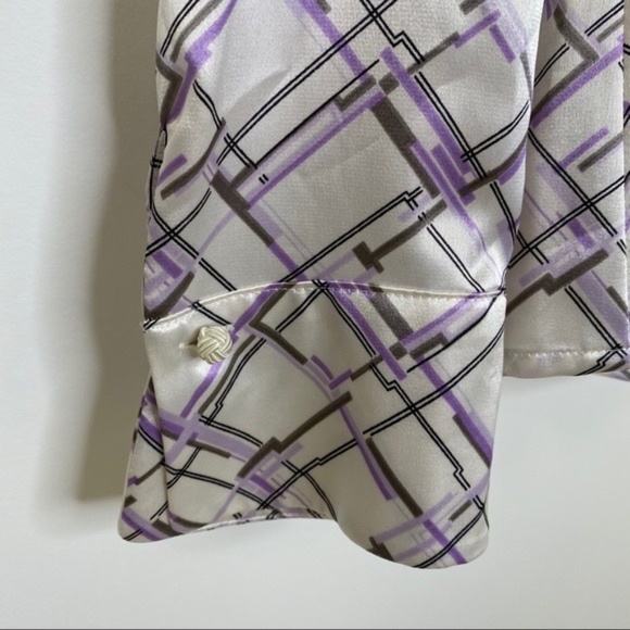 VINTAGE Kasper Button Down Blouse NWT - Picture 14 of 14